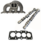 VW/AUDI 1.8L 20V transverse T3 twin scroll turbo manifold  + 252 / 260 performance camshaft set + 2.50mm decompression MLS head gasket by SPA Performance CMBEVW11B14010