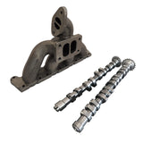 VW MKIV GTI T3 TWIN SCROLL TOP MOUNT FLANGE TURBOCHARGER EXHAUST MANIFOLD + 252 / 260 HIGH PERFORMANCE CAMSHAFT SET FOR VW/AUDI 1.8L 20V by SPA Performance CMBEVW11A06032