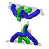 VW MKIV GTI T3 Twin Scroll Top Mount Flange Turbocharger Exhaust Manifold by SPA Performance TMA06