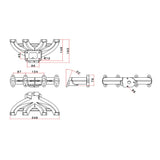 VW Golf / Passat ABA 8v / 1.9L TDI turbo manifold - T3 Flange by SPA Performance TMW06T3L