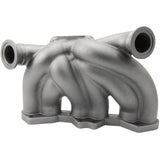 VW VR6 12V Twin scroll T4 top mount turbo manifold - Dual V-band Wastegates by SPA Performance TMW21