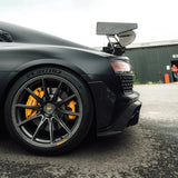 TRE Audi R8 4S Pre-Preg Carbon Fiber Rear Bumper Canards by TRE