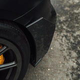 TRE Audi R8 4S Pre-Preg Carbon Fiber Rear Bumper Canards by TRE
