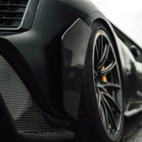 TRE Audi R8 4S Pre-Preg Carbon Fiber Rear Bumper Canards by TRE