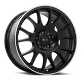 VORS TR14 18" 5x114.3 Black w/ Machined Ring by VORS Wheels