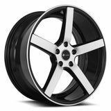 VORS TR5 19" 5x114.3 Black Machined Face by VORS Wheels
