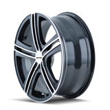 Touren TR62 18" 5x100/5x114.3 Gloss Black Machined