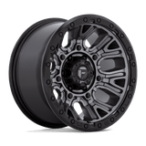 Fuel Wheels D825 Traction 17" 6x139.7 Matte Gunmetal With Black Ring by Fuel Offroad D82517908445