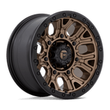 Fuel Wheels D826 Traction 17" 6x139.7 Matte Bronze With Black Ring by Fuel Offroad D82617908450