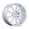 TSW Canard 19" 5x120 Gloss Silver w/ Machined Face - 19x10.5 et35 / 5x120 / cb74.1 (23.5 lbs)