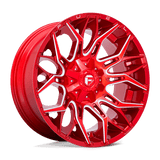 Fuel Wheels D771 Twitch 22" 8x170 Candy Red Milled by Fuel Offroad D77122001747