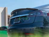 RW Carbon Tesla Model S Revo Style CF Trunk Spoiler by RW Carbon