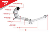 Unitronic Unitronic Performance Downpipe VW/Audi - Mk8 Golf R / 8Y S3 (2.0TSI EA888 EVO4 AWD) UH072-EXA