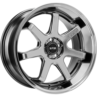 F1R F1R FC7 18" 5x112 Hyper Black w/ Polish Lip