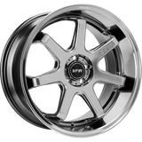 F1R F1R FC7 18" 5x112 Hyper Black w/ Polish Lip