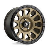 Fuel Wheels D600 Vector 17" 5x127 Matte Bronze Black Bead Ring by Fuel Offroad D60017907345