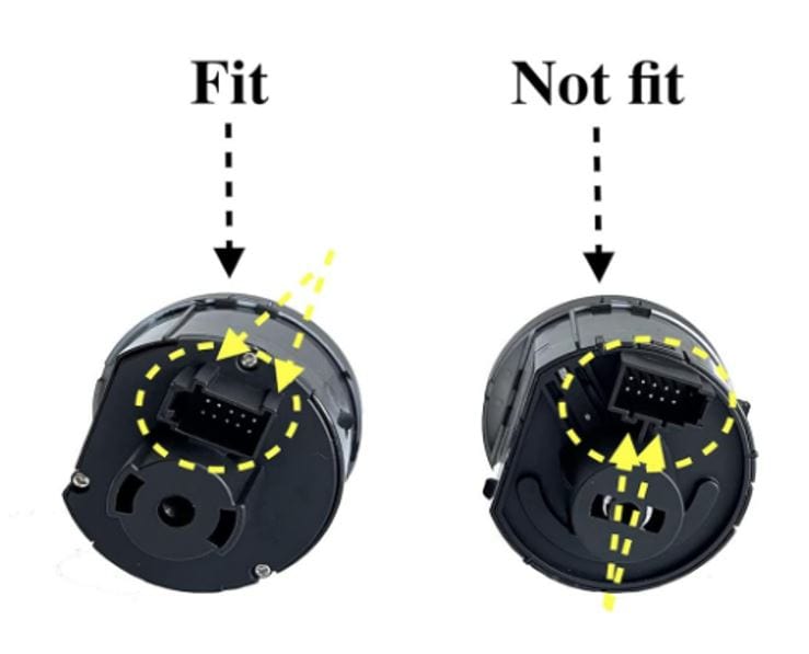 Auto Headlight Switch Built-in Light Sensor - VW / Mk5 / MK6 / Jetta ...
