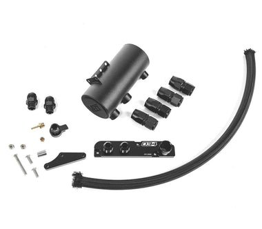Velt Sport Catch Can Kit with AN Fittings | Mk5 | A3 | B6 2.0T FSi by Velt Sport VELT-CC-BLK-FSI-KT