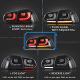 VLAND LED Tail Lights - VW Mk6 Golf by VLAND YAB-GEF-0183AS-RHD-P02