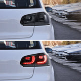 VLAND LED LHD Smoked Tail Lights (w/ Demon Eyes) - VW Mk6 Golf (OPEN BOX) by VLAND 0197A-DEM+0183A-S-LHD-P02-OB