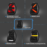 VLAND Full LED Tail Lights - MINI / F55 / F56 / F57 / Cooper by VLAND YAB-MN-0328A-R-B-P02
