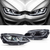 VLAND Full LED Headlights (for Halogen Models) - VW Mk7 Golf by VLAND YHA-G7-8125AS-P02