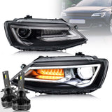VLAND LED Headlights - VW Mk6 Jetta by VLAND YAA-ST-0195A-DEM-D2H-P02