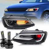 VLAND LED Headlights - VW Mk6 Jetta by VLAND YAA-ST-0195A-DEM-D2S-P02