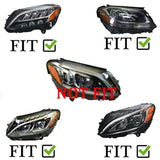 VLAND LED Projector Headlights - Mercedes W205 C-Class by VLAND YAA-BCC-0365A-LED-RHD-P02