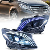 VLAND LED Headlights - Mercedes W447 V-Class Metris/Vito by VLAND YAA-BCV-0368-P02