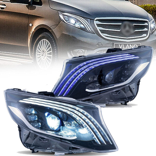 VLAND LED Headlights - Mercedes W447 V-Class Metris/Vito by VLAND YAA-BCV-0368-P02
