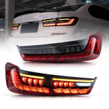VLAND LED Tail Lights (w/ Sequential Amber Turn Signals) - BMW G20 3-Series by VLAND YAB-BW3-0392RS-Y-P02