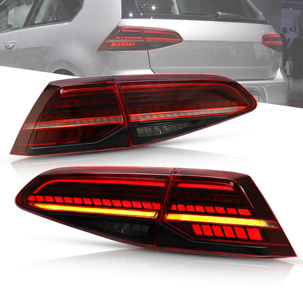 VLAND LED Tail Lights - VW / Mk7 / Mk7.5 Golf (Fits Hatchback) by VLAND YAB-GEF-2035R-P02