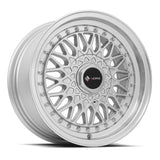 VORS VR3 17" 5x115 Silver Machine Lip Chrome Rivet by VORS Wheels VR03178510H30S-515