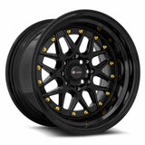 VORS VR7 15" 4x98 All Black Gold Rivet by VORS Wheels