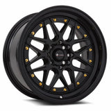 VORS VR7 15" 4x98 All Black Gold Rivet by VORS Wheels