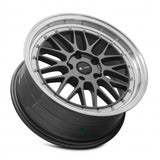 VORS VR8 17" 4x108 Hyper Black Machined Lip | VR081780xxx35HB-408