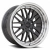 VORS VR8 19" 5x115 Hyper Black Machine Lip Chrome Rivet - 19x8.5 et35 / 5x115 / cb73.1 (24.5 lbs)