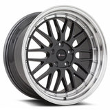 VORS VR8 19" 5x112 Hyper Black Machine Lip Chrome Rivet by VORS Wheels