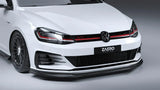 Zaero Design VW Golf GTI Mk7.5 EVO-1 Gloss Black Front Splitter by Zaero Design ZA-GOLF-75-GTI-FS