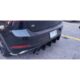Ventus Autoworks Rear Diffuser w/ Rear Corner Spats | Volkswagen Mk7.5 Golf R