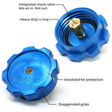 BMS Billet Water/Methanol Injection (WMI) Tank Cap with Safety Check Valve by Burger Motorsports