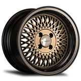 Avid 1 AV-18 15" 4x100 Bronze/Black Lip by Avid1 Wheels AV1815804C25BZ