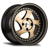 Avid 1 AV-19 15" 4x100 Bronze/Black Lip by Avid1 Wheels AV1915804C25BZ