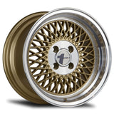 Avid 1 AV-18 15" 4x100 Gold/Machined Lip by Avid1 Wheels AV1815804C25GD