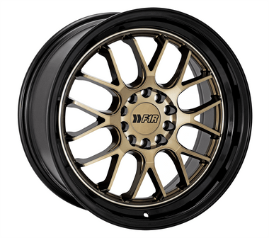 F1R 18x8.5 et45 / 5x112/114.3 F1R F21 18" 5x112/114.3 Bronze w/ Black Lip F2118855112BZBK45-v2