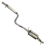 Techtonics Visible tailpipe with rear valance cut out / With Resonator / Borla Techtonics Aluminized 2.5" Cat Back Exhaust - VW / Mk4 / 2.0L / Golf / Beetle 253-435BC