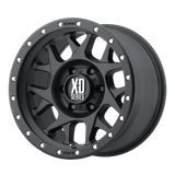 XD Wheels XD127 Bully 16" 5x110 Satin Black With Reinforcing Ring by XD Wheels XD12767042726