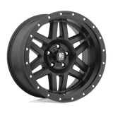 XD Wheels XD128 Machete 16" 8x165.1 Satin Black With Reinforcing Ring by XD Wheels XD12868080700