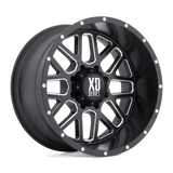 XD Wheels XD820 Grenade 22" 6x139.7 Satin Black Milled by XD Wheels XD82022268944N